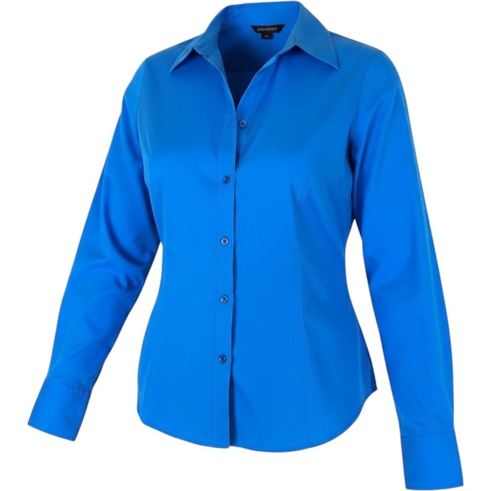 PLUS 18/20 LANE BRYANT women's blue button down long sleeve collar shirt blouse